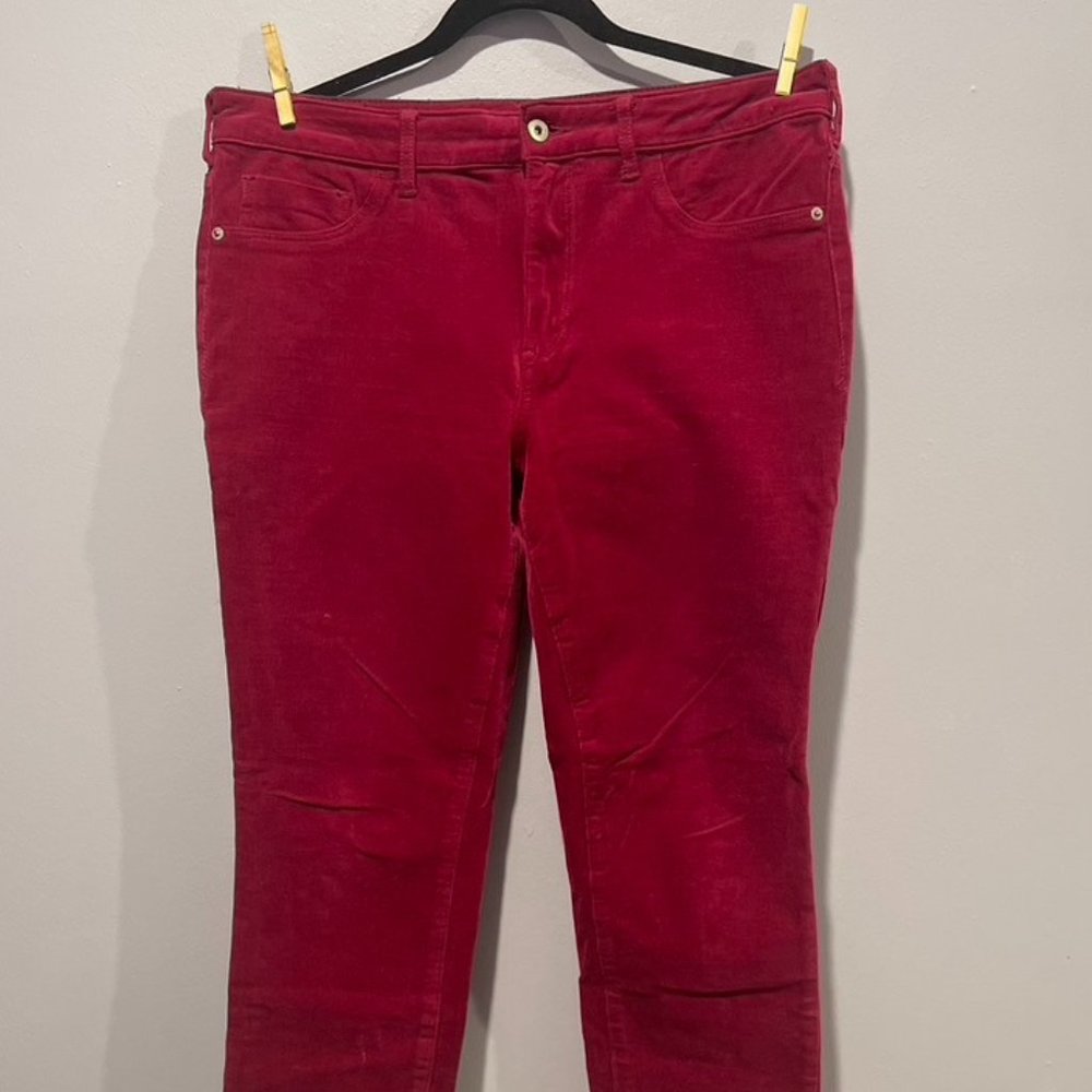 Anthro- Pilcro Hot Pink, Corduroy Skinny